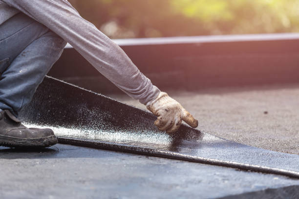 Professional Exterior Waterproofing technician working in Bellmore, NY